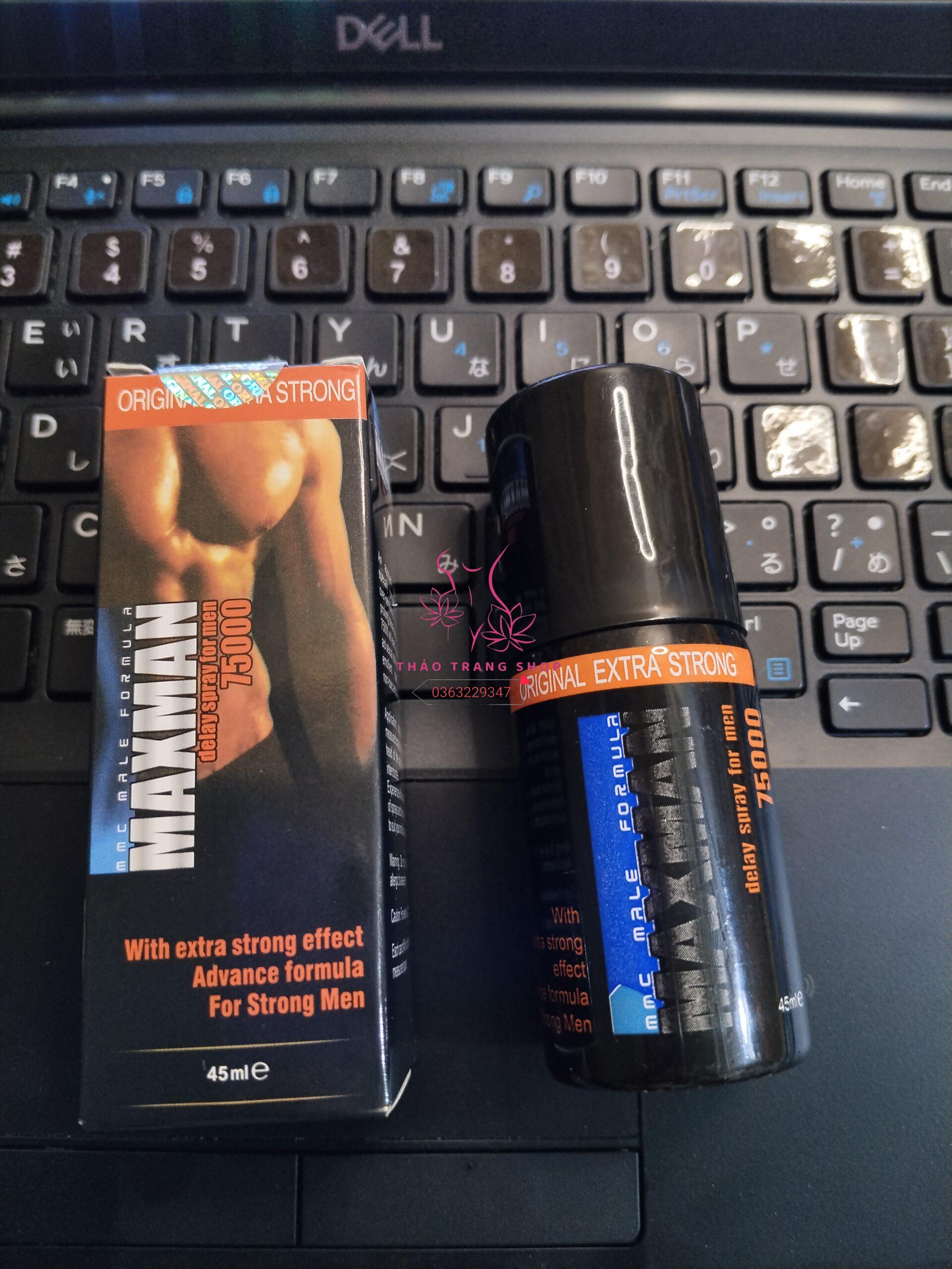 Chai xịt Maxman 75000 kéo dài thời gian quan hệ hiệu quả - Ảnh 3