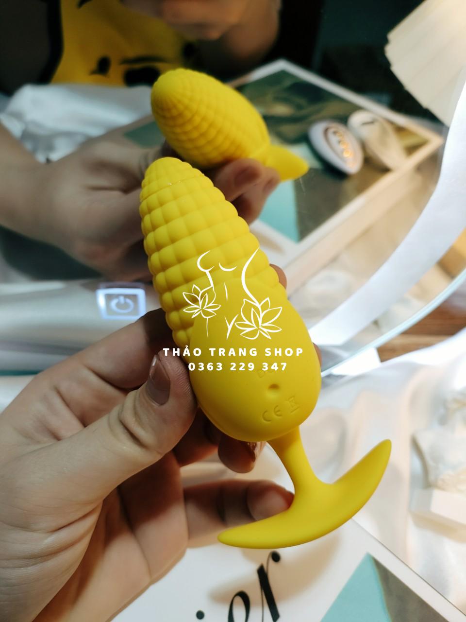 Sextoy kích hậu môn hình bắp ngô rung đa tần số - Ảnh 2