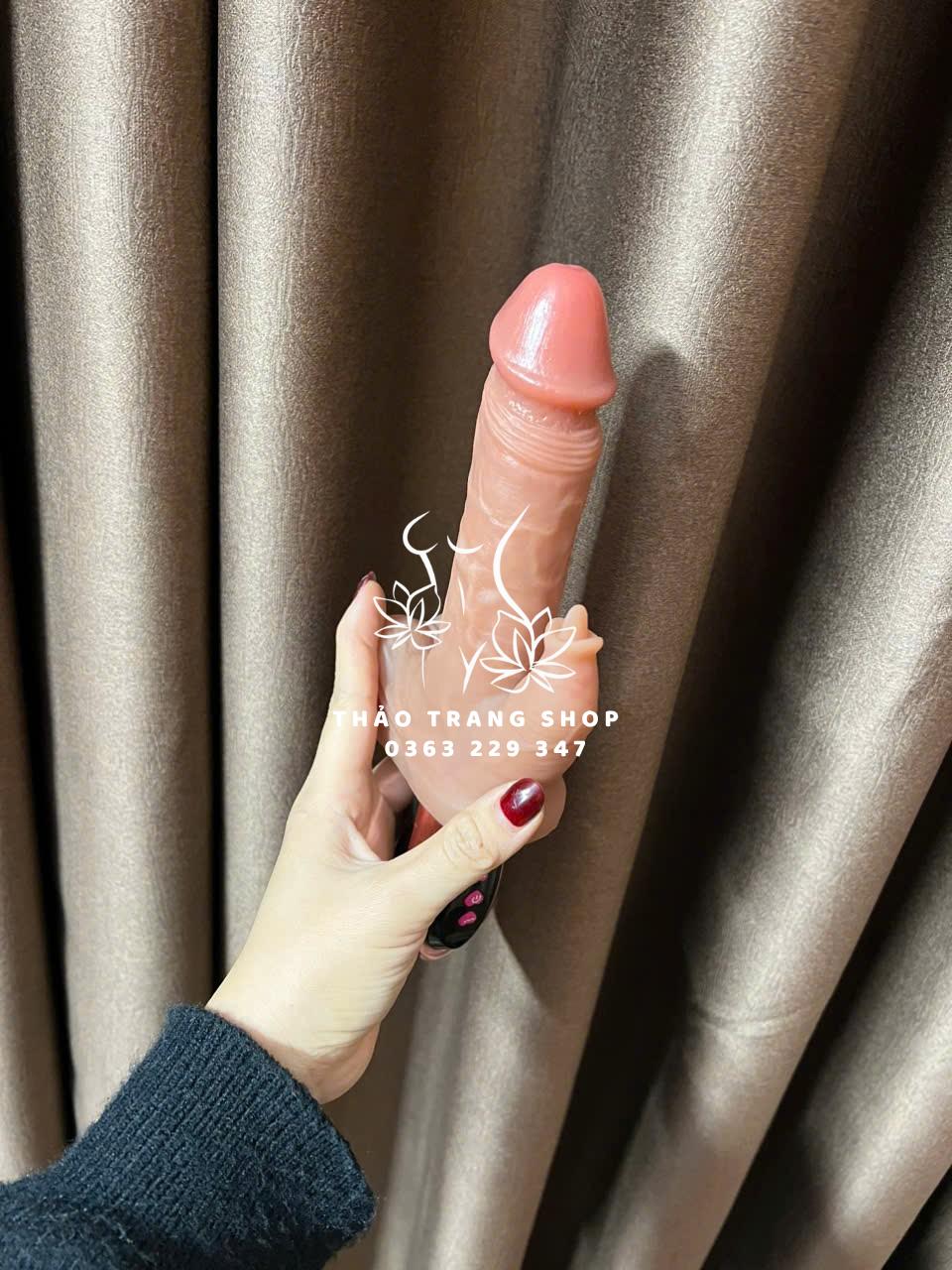 Dương cầm tay có nhánh phụ lưỡi liếm rung thụt phát nhiệt mềm mại như thật - Ảnh 2