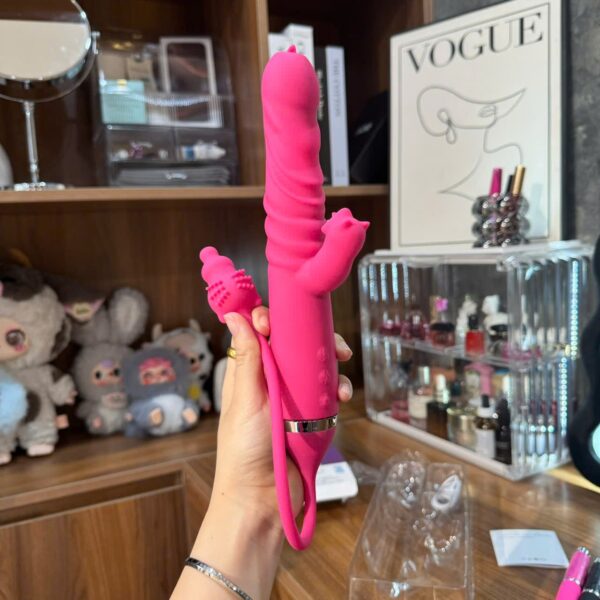 Dương vật cầm tay chế độ rung thụt điểm nhánh phụ lưỡi liếm và đầu rung hậu môn