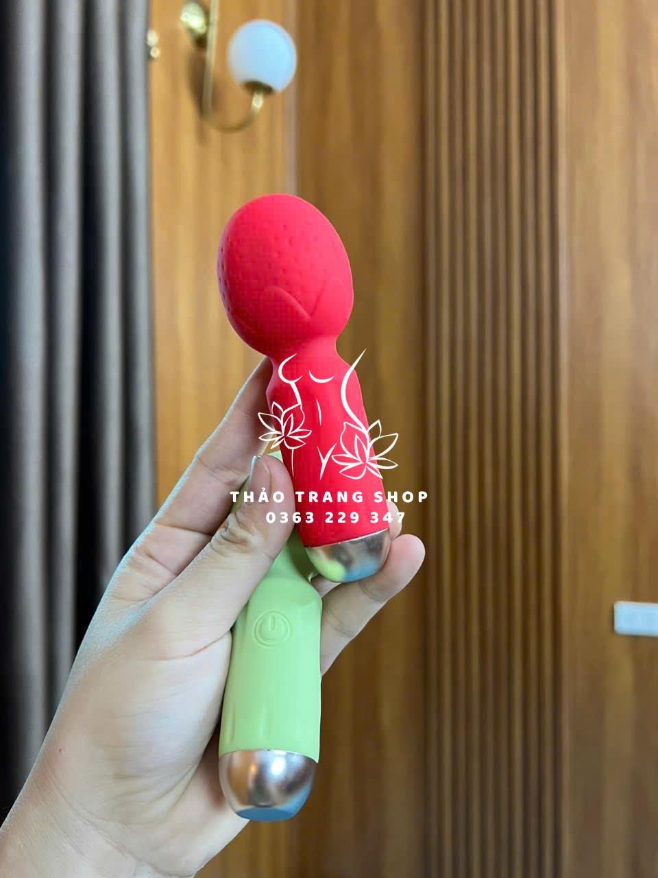 Chày rung ngụy trang dâu tây massage mini 10 chế độ - Ảnh 3