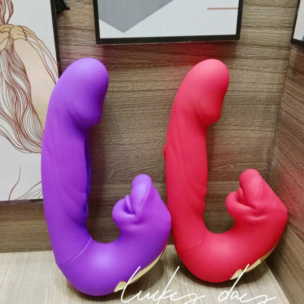 Dương vật độc lạ rung đá lưỡi kèm môi lưỡi massage