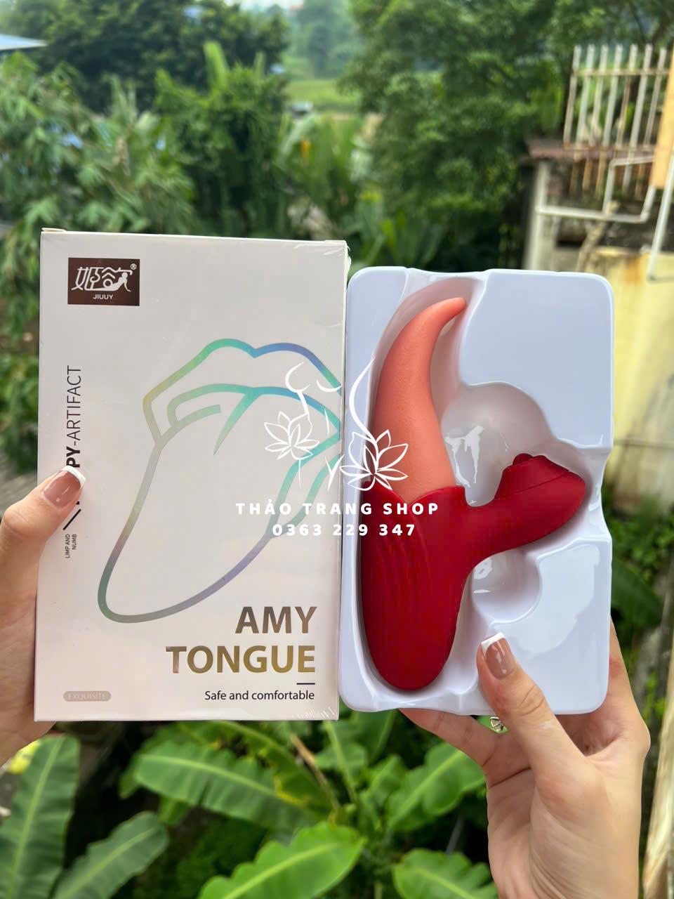 Lưỡi liếm rung bú hút hột le Amy