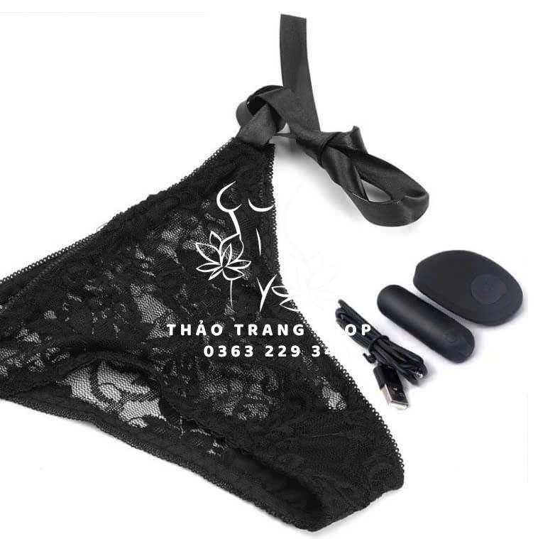 Combo quần lót ren kèm trứng rung điều khiển từ xa - Ảnh 2