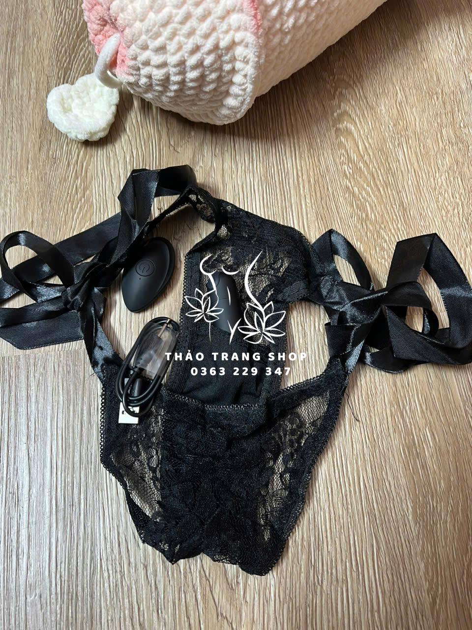 Combo quần lót ren kèm trứng rung điều khiển từ xa - Ảnh 3