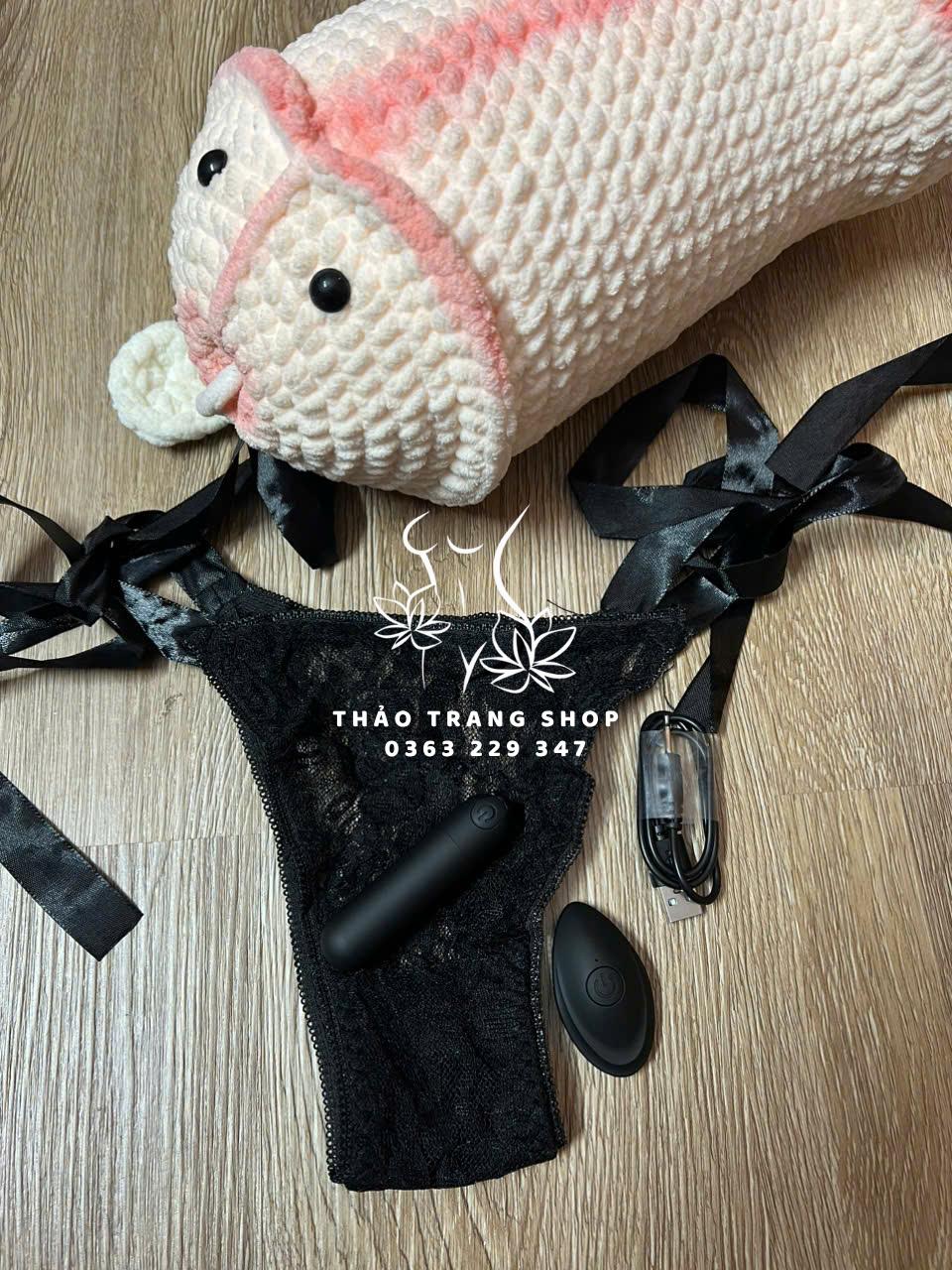 Combo quần lót ren kèm trứng rung điều khiển từ xa - Ảnh 4