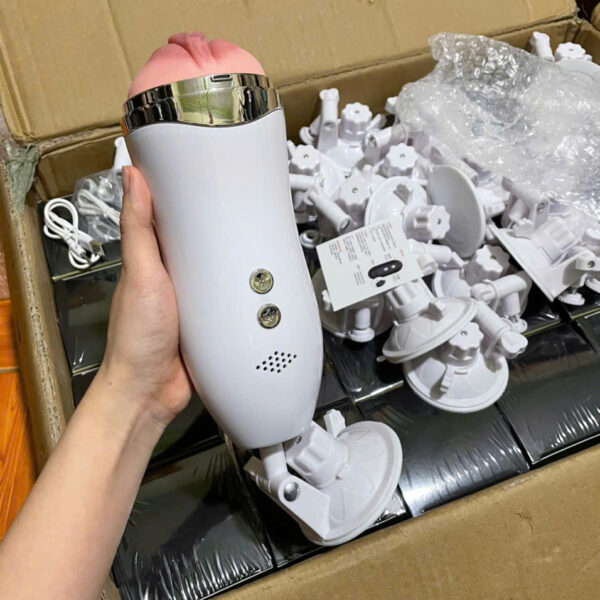 Âm đạo giả gắn tường Jiuai cao cấp có rung rên