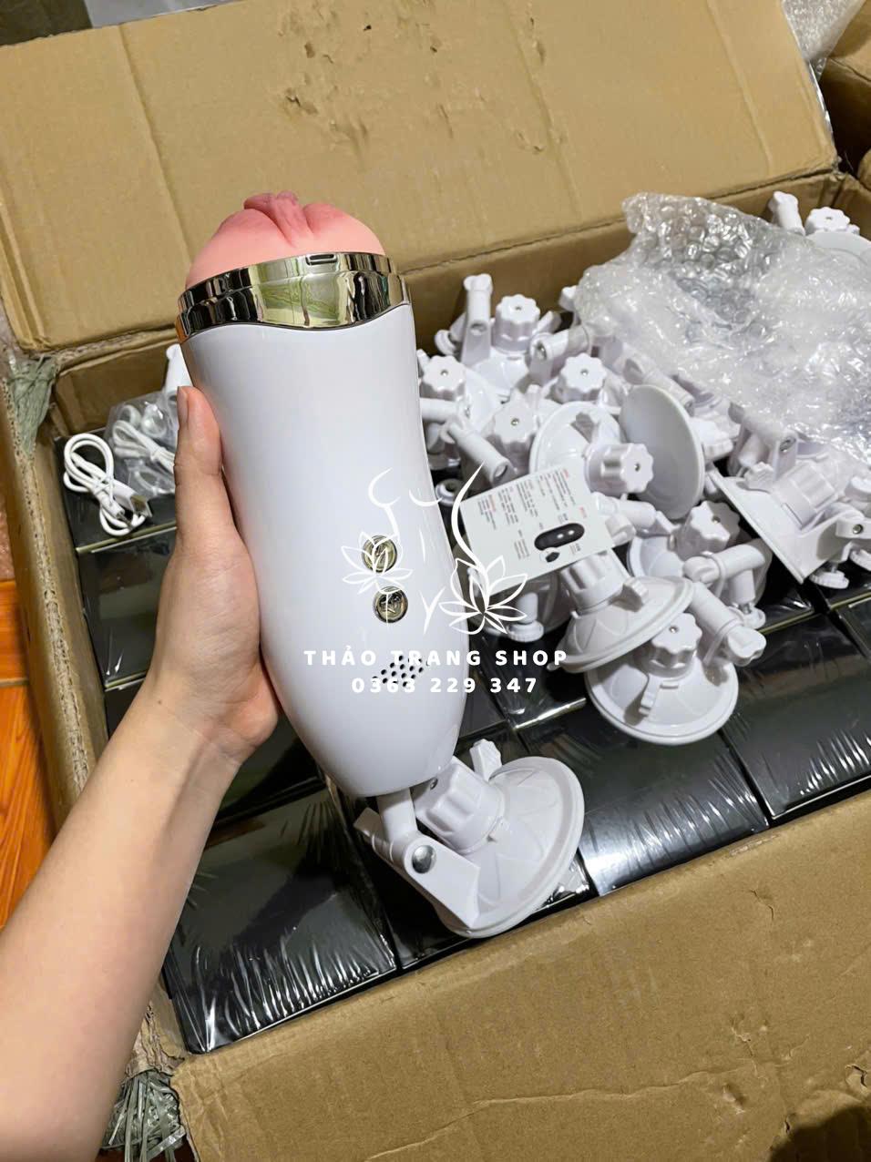 Âm đạo giả gắn tường Jiuai cao cấp có rung rên