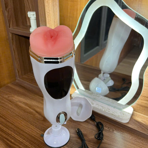 Âm đạo giả cúp gắn tường bú mút rung rên có tai nghe