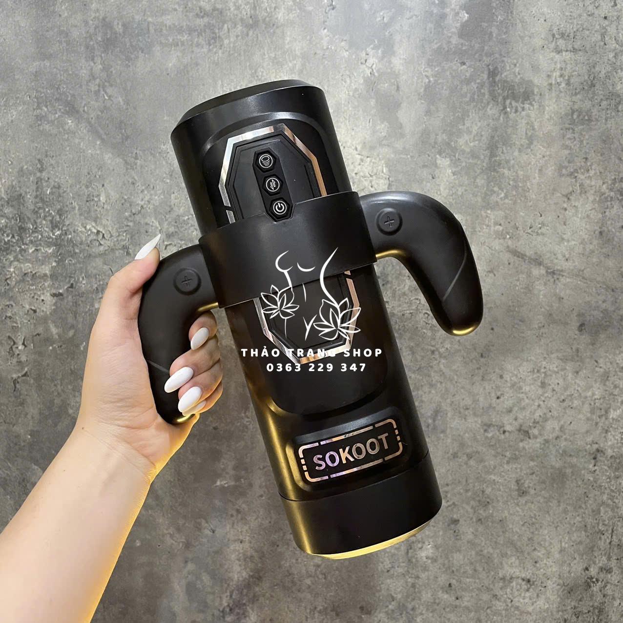 Âm đạo giả thụt mút cao cấp có tay cầm Power Play Cup Sokoot - Ảnh 2