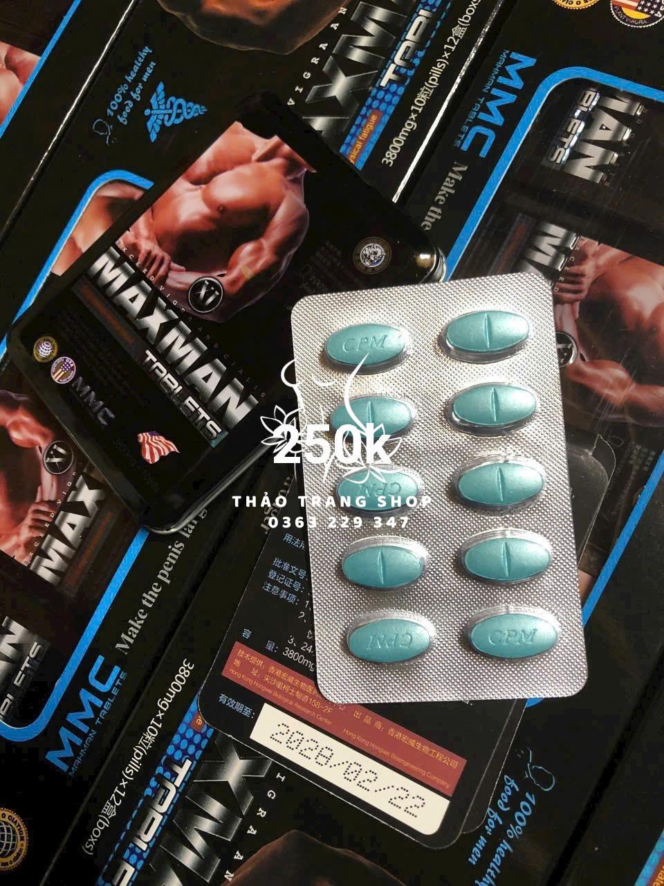 Thuốc cường dương thảo dược Maxman 3800mg