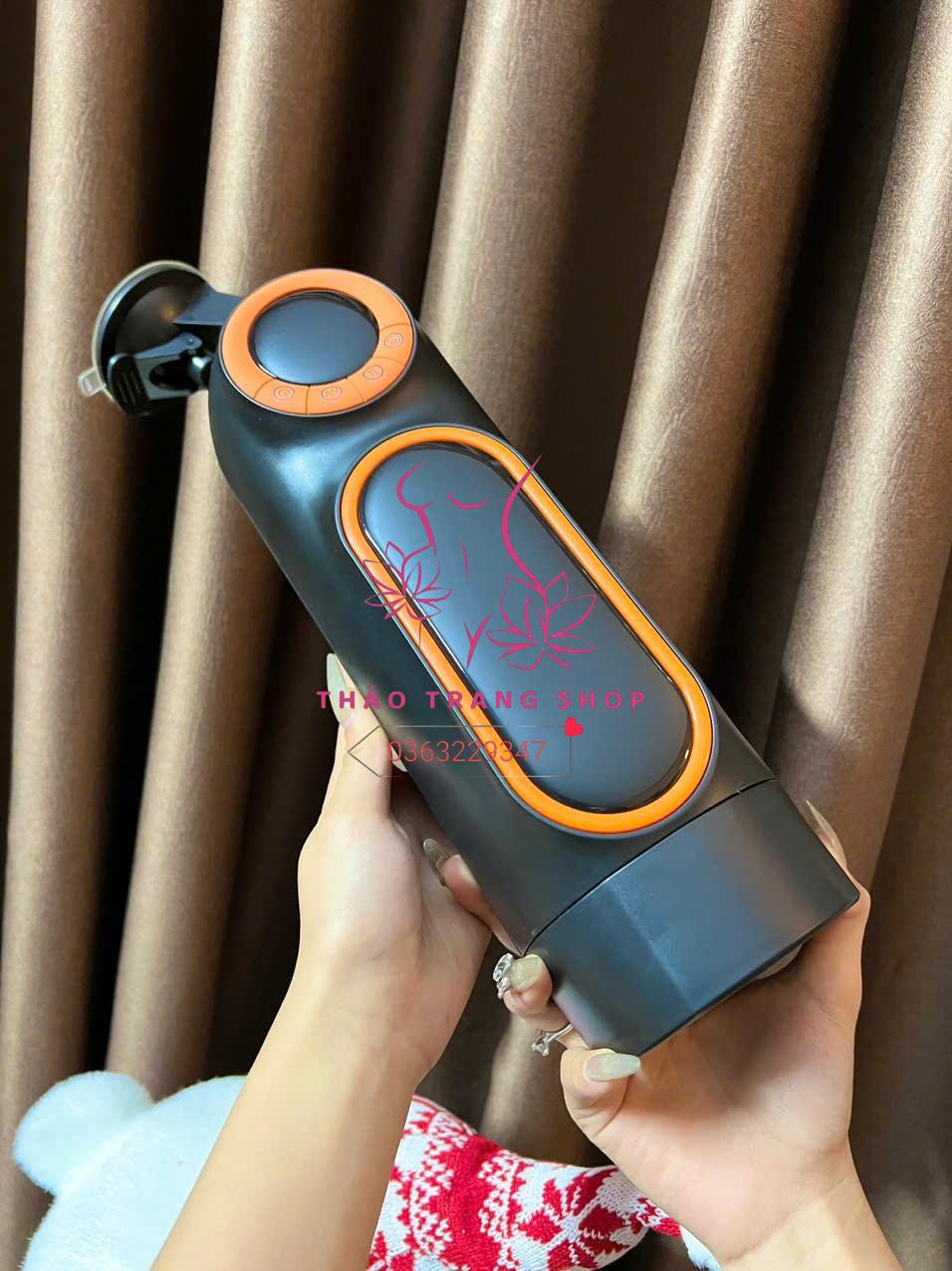 Âm đạo giả Cup Đen rung thụt co bóp bú mút rung rên full chức năng đóng tường cao cấp - Ảnh 9