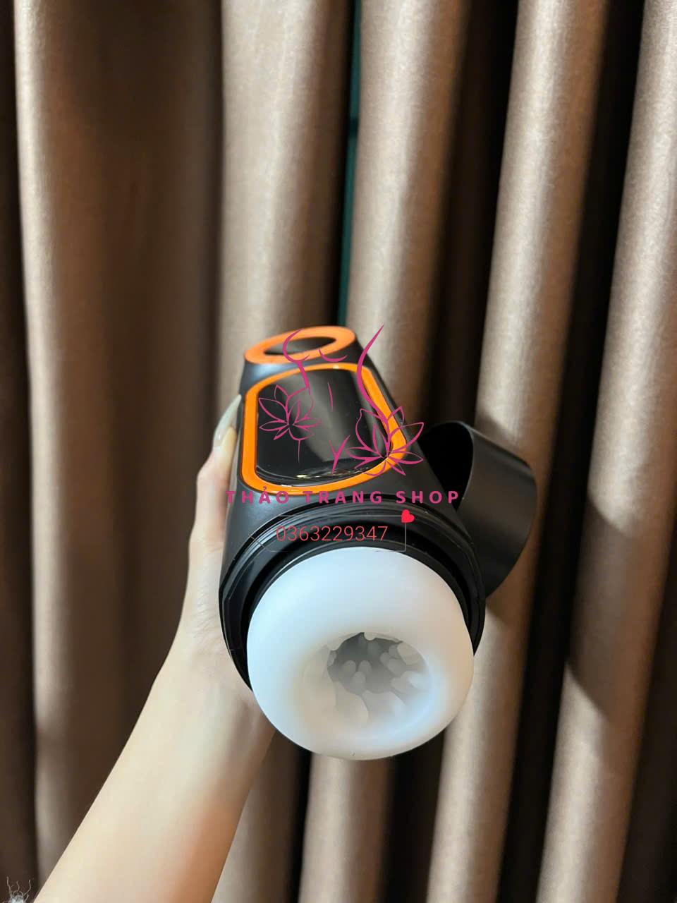 Âm đạo giả Cup Đen rung thụt co bóp bú mút rung rên full chức năng đóng tường cao cấp - Ảnh 6