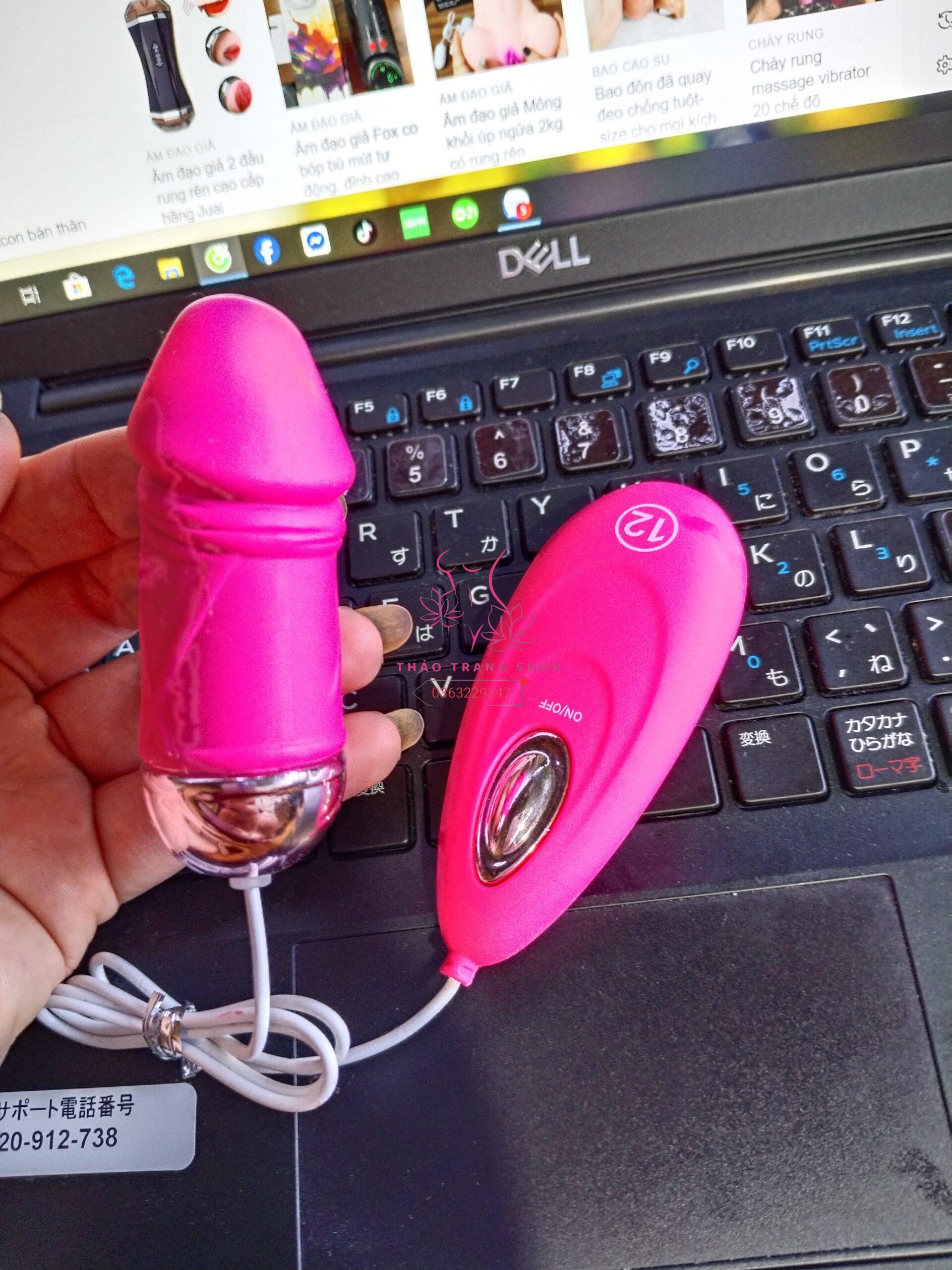 Trứng rung hình dương vật 12 chế độ