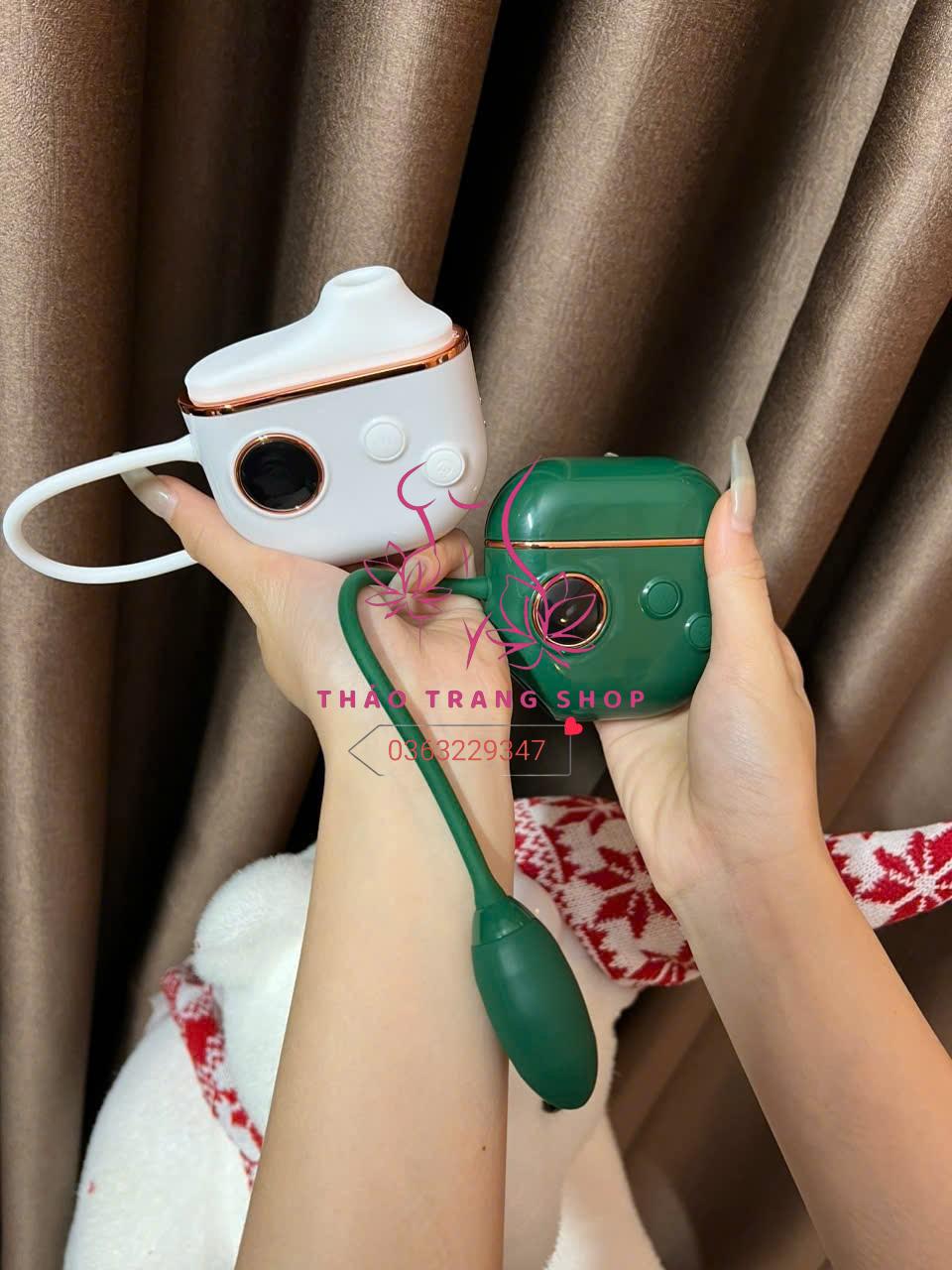 Trứng rung Mút ngụy trang tai nghe Airpod cao cấp