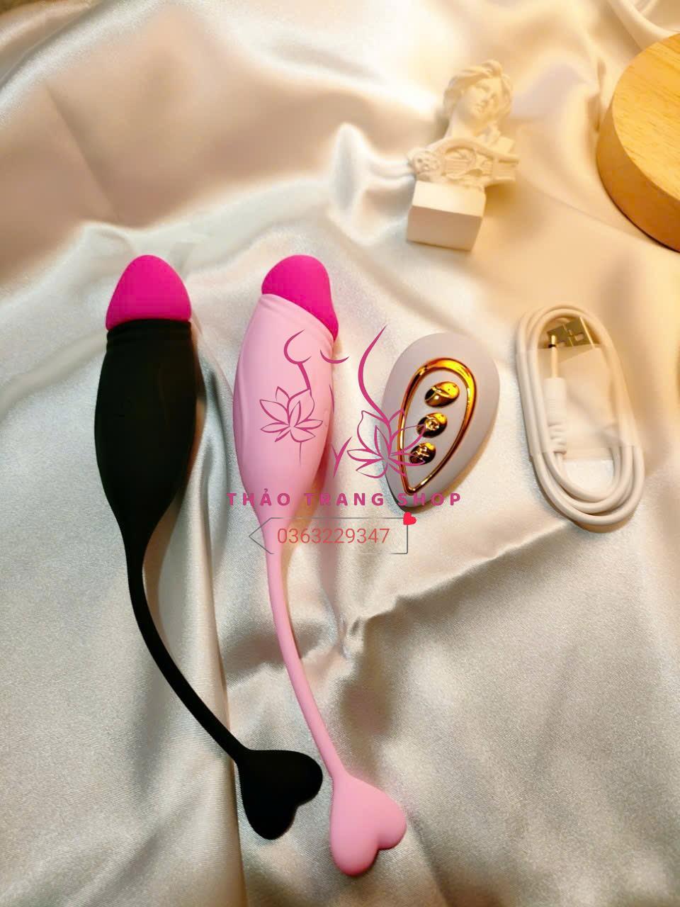 Trứng Rung Tình Yêu Hình Dương Vật Điều Khiển Từ Xa đuôi tim