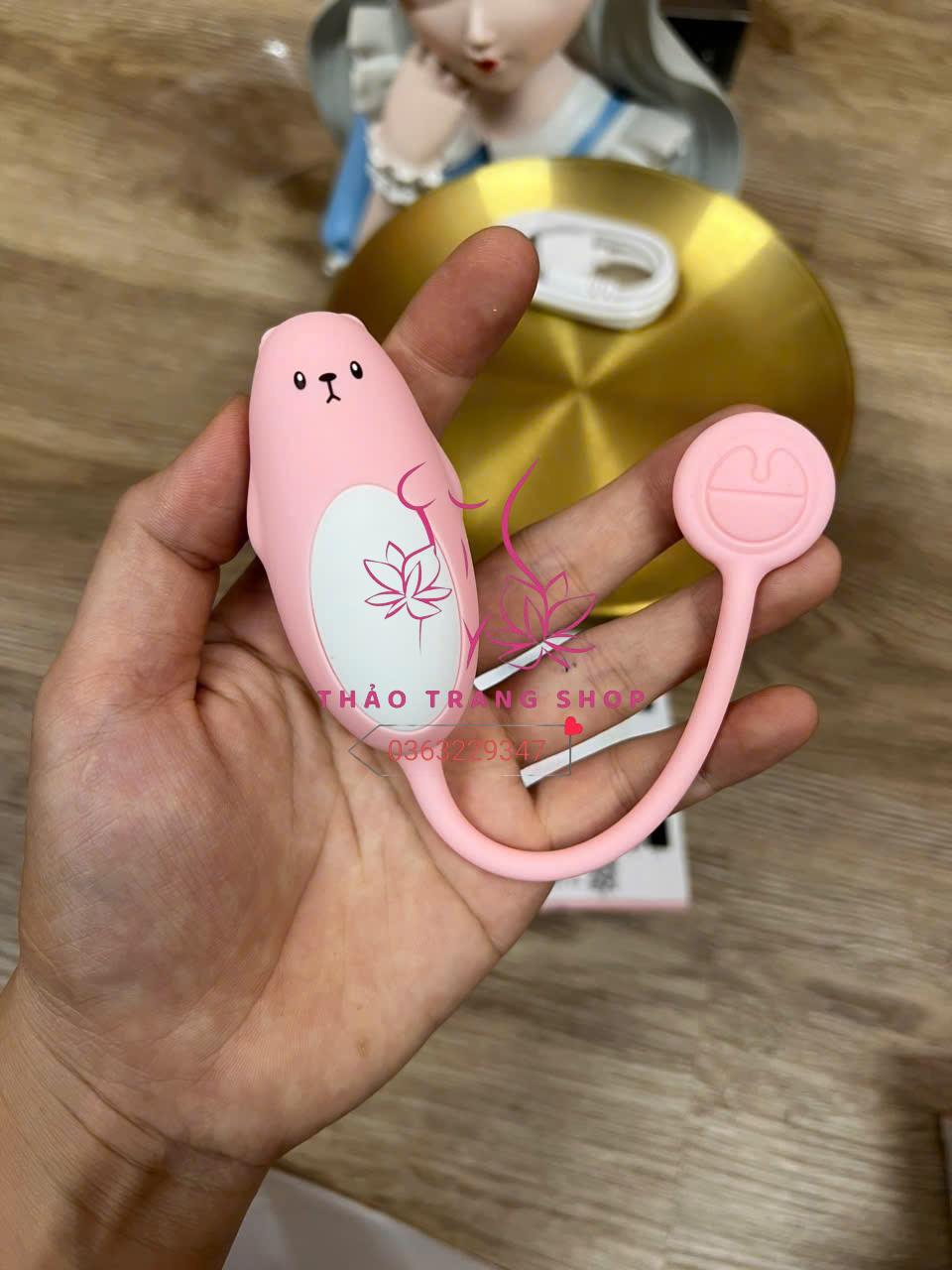 Trứng rung điều khiển từ xa bằng điện thoại Cute Little Bear