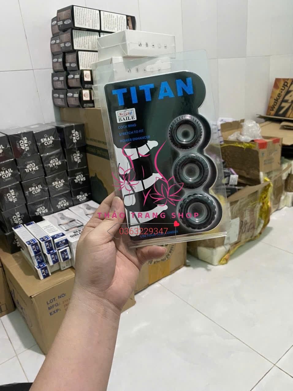 Bộ 3 vòng đeo silicon chống xuất sớm Titan
