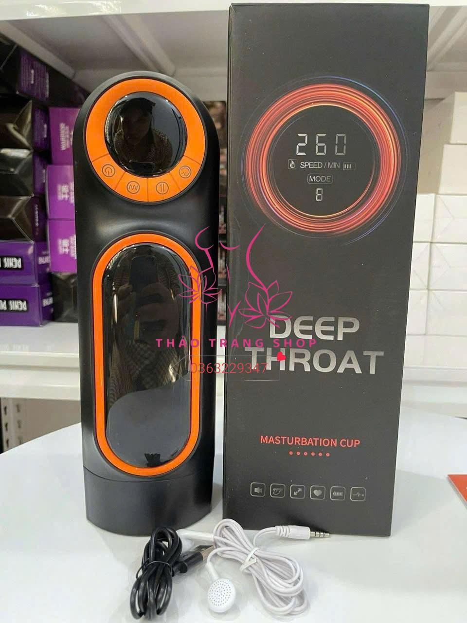 Âm đạo giả Cup Đen rung thụt co bóp bú mút rung rên full chức năng đóng tường cao cấp