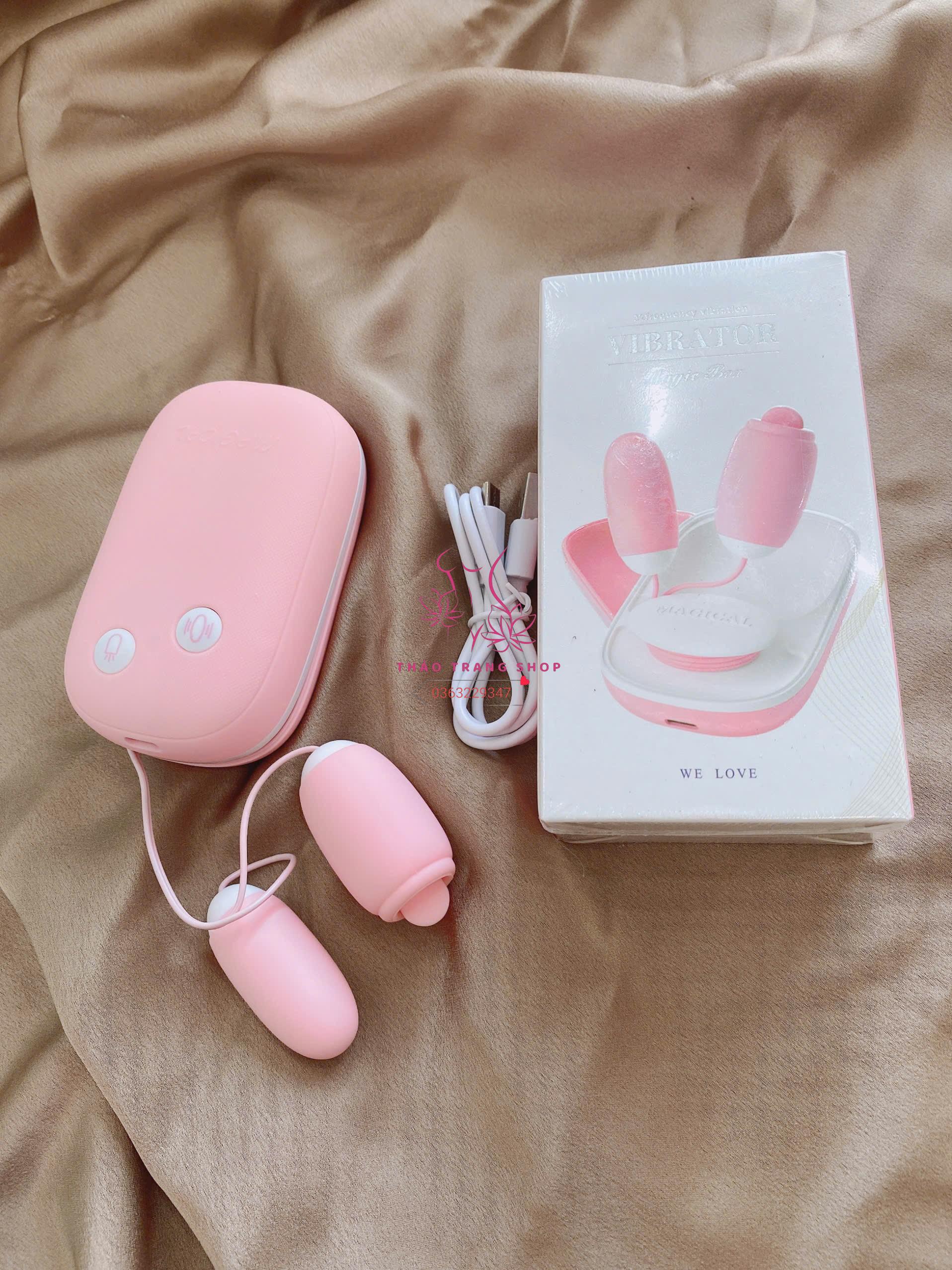 Trứng Hộp Rung 2 Đầu Magic Box | Kích Thích Rung & Lưỡi