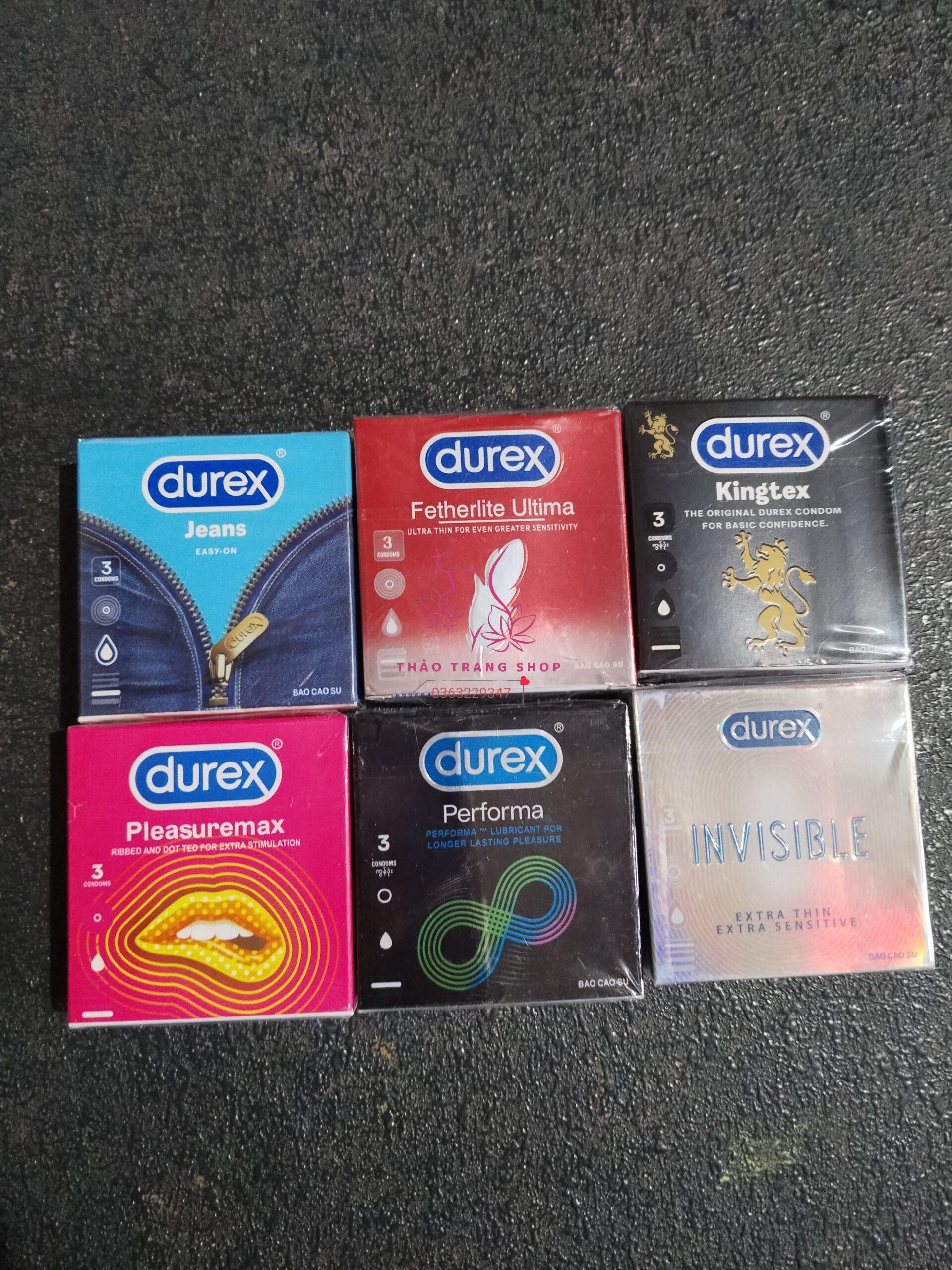 Bao cao su Durex hộp 3 cái