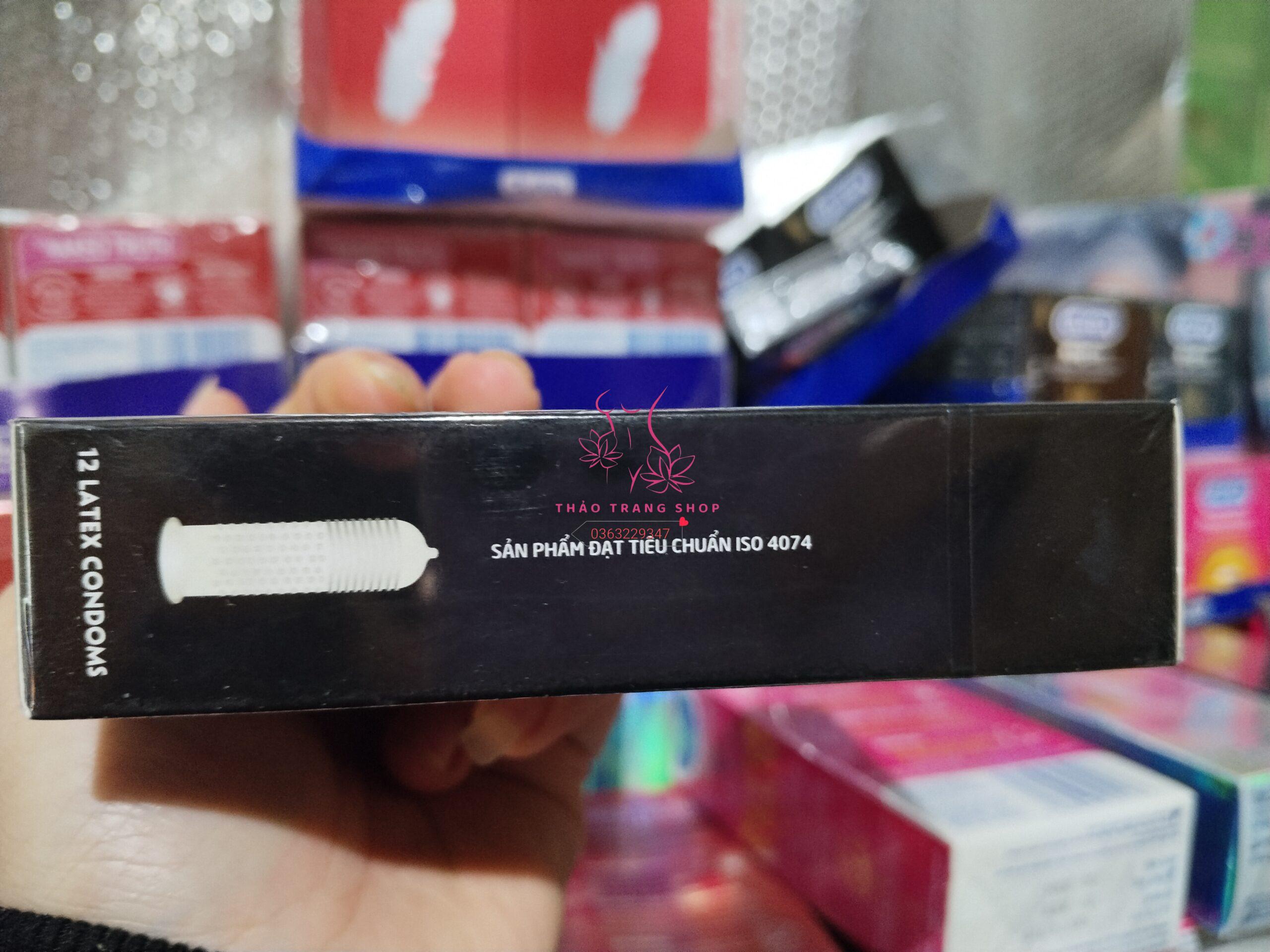 Bao cao su Rocmen Long Shock 4in1 hộp 12 chiếc kéo dài thời gian chính hãng - Ảnh 4