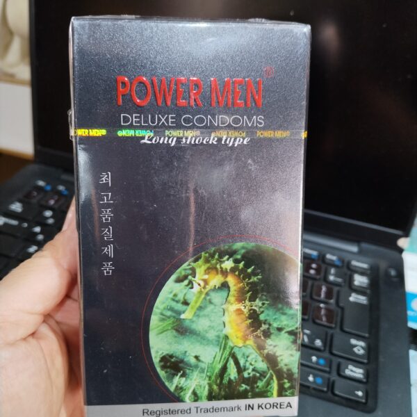 Bao Cao Su Powermen Cá Ngựa Đen – Gân Gai Cực Đỉnh, Kéo Dài Khoái Lạc