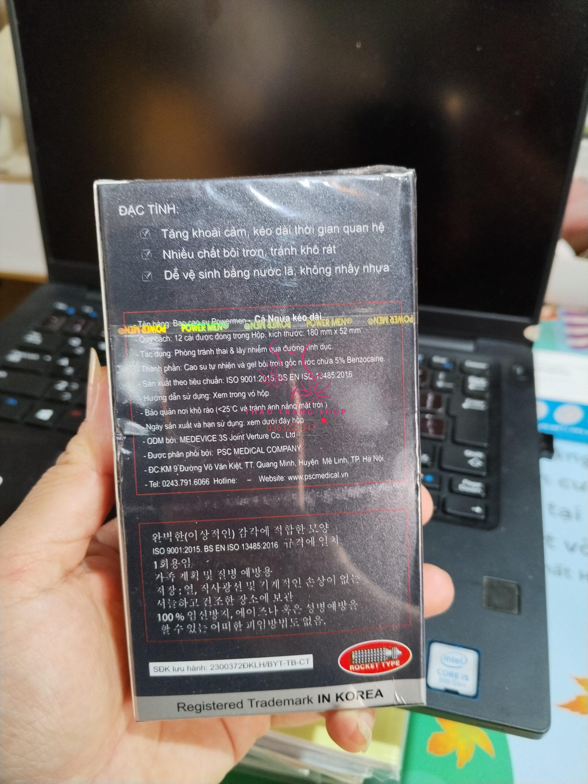 Bao Cao Su Powermen Cá Ngựa Đen – Gân Gai Cực Đỉnh, Kéo Dài Khoái Lạc - Ảnh 2