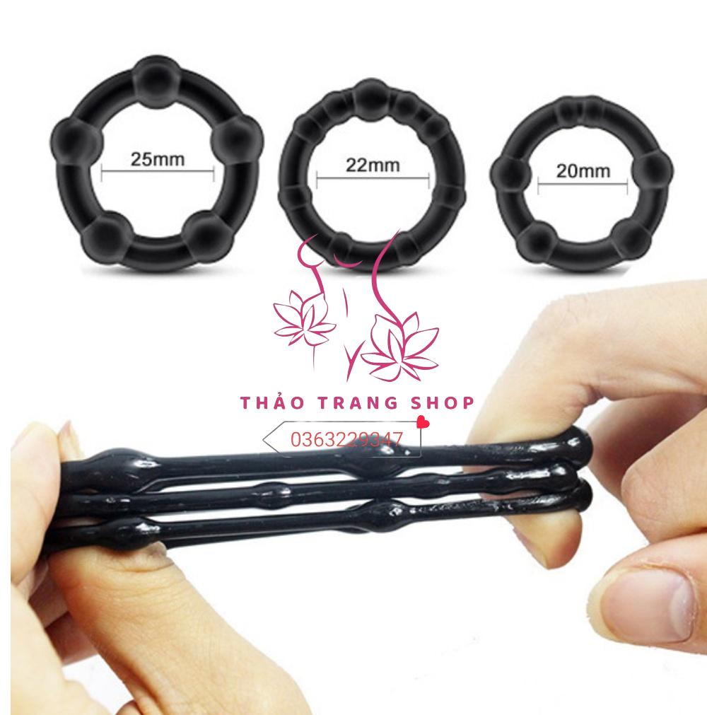 Bộ 3 vòng đeo dương vật Stay Hard silicon bi mềm - Ảnh 4