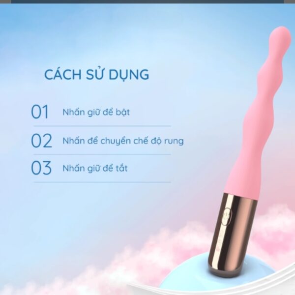 QUE RUNG (GẬY RUNG) ANAL BEAD SƯỞI ẤM THÔNG MINH 10 CHẾ ĐỘ
