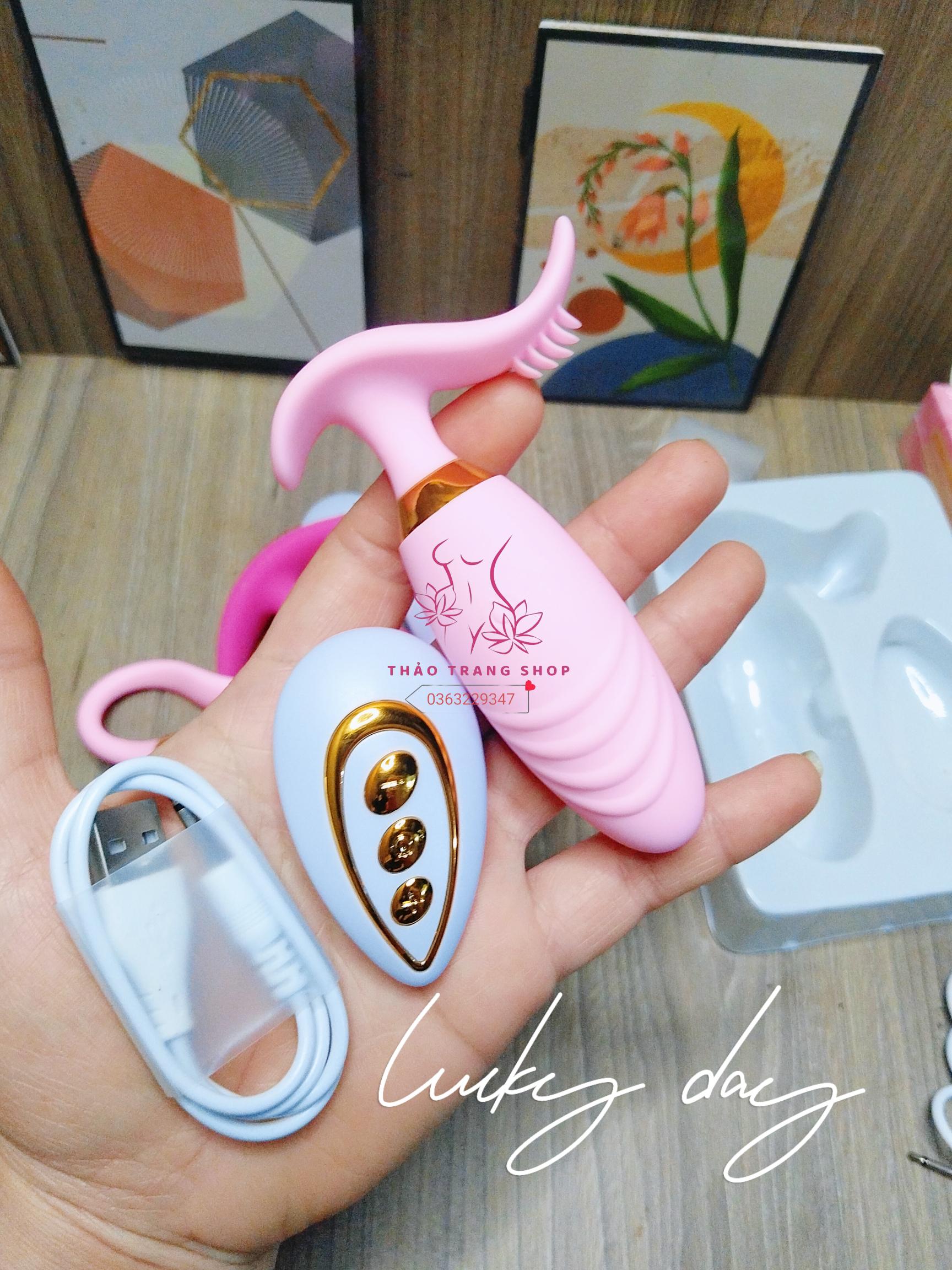 Trứng rung tình yêu máy matxa bướm điều khiển từ xa, không dây sạc USB - Ảnh 3