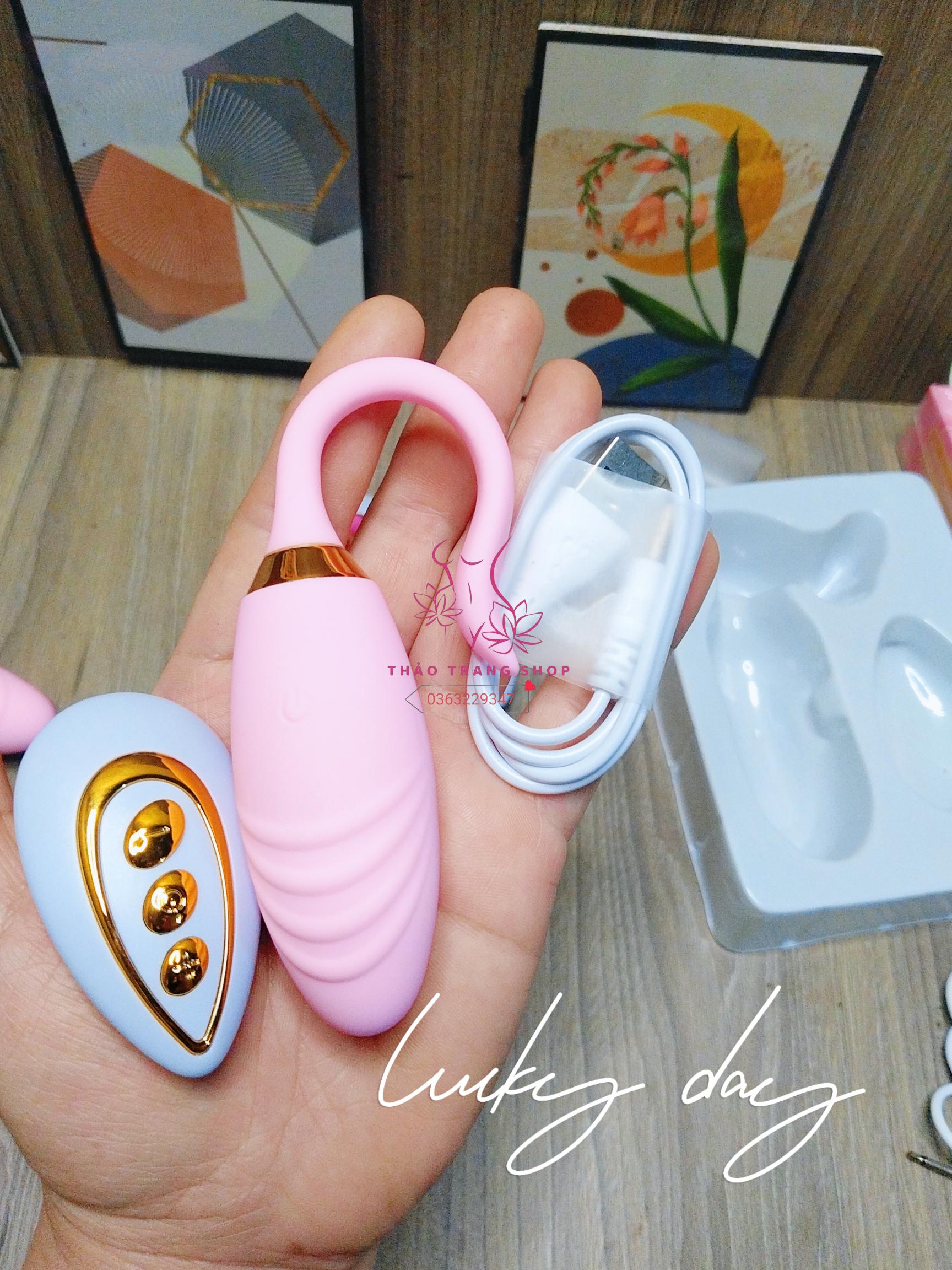 Trứng rung tình yêu máy matxa bướm điều khiển từ xa, không dây sạc USB - Ảnh 2