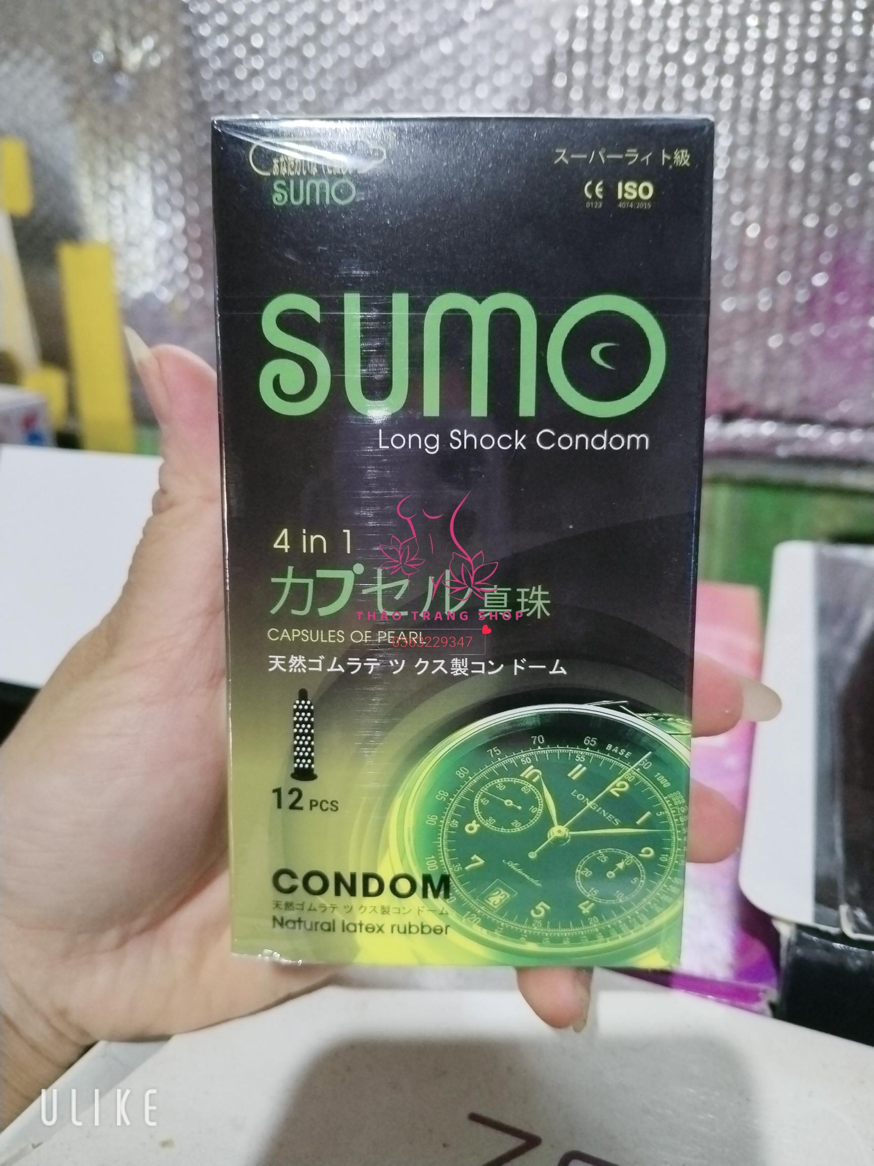 Bao cao su có gai SUMO 4 in 1 Hộp 12 cái