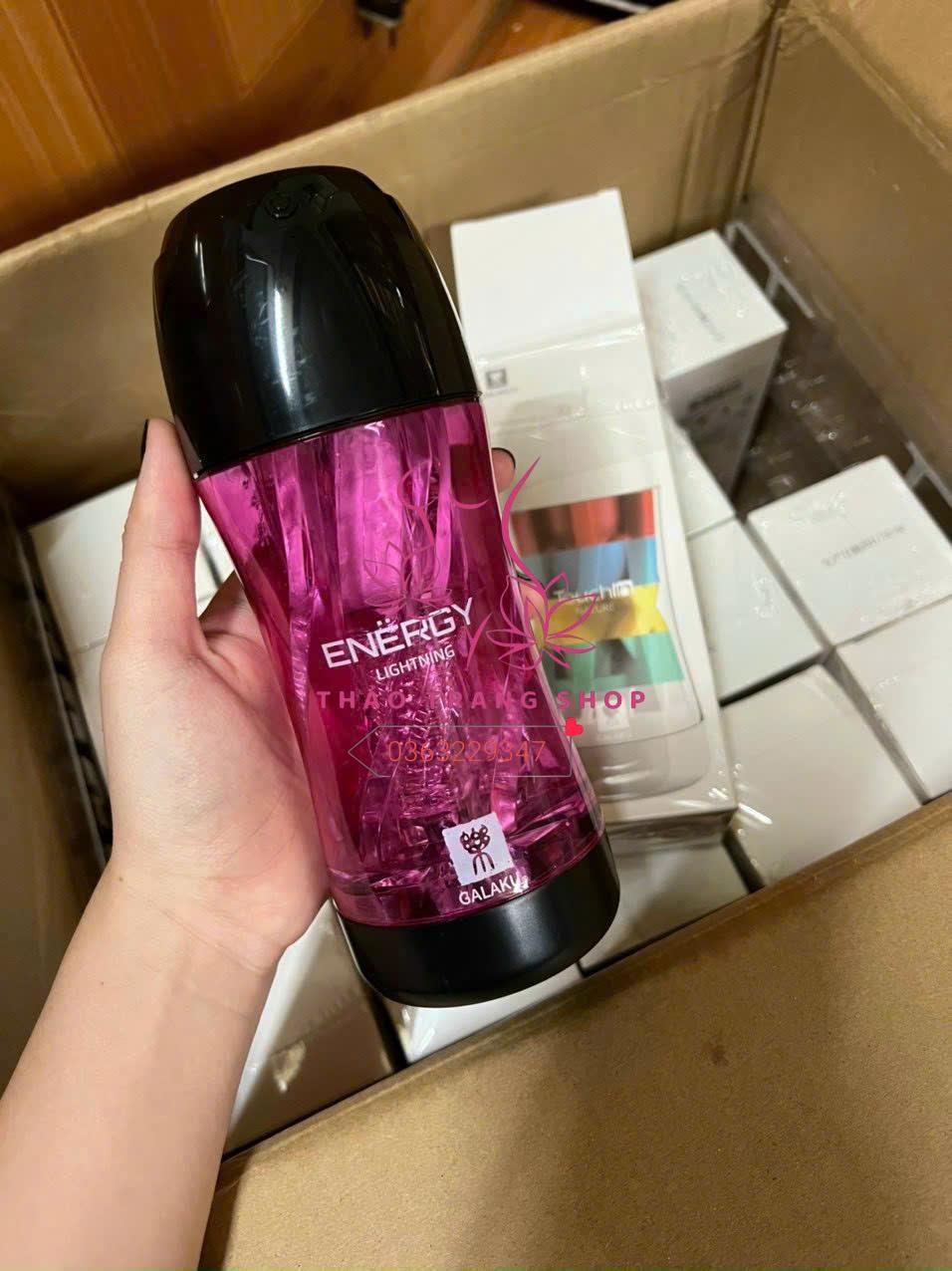 Cốc thủ dâm trong suốt Galaku Energy có rung sạc điện dành cho nam - Ảnh 2