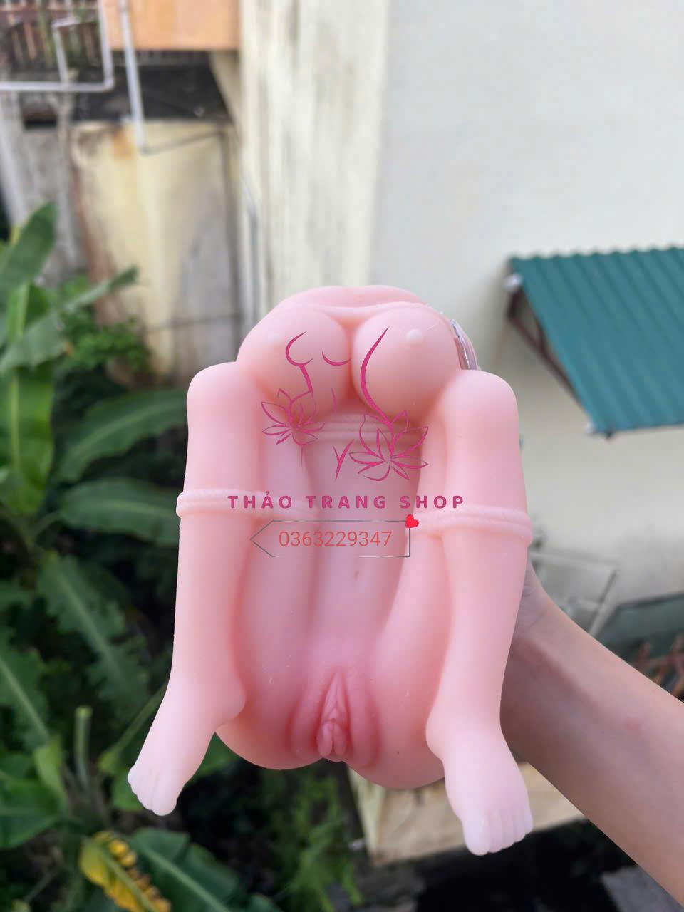 Âm đạo giả cầm tay dạng búp bê trói tay chân siêu kích thích - Ảnh 2