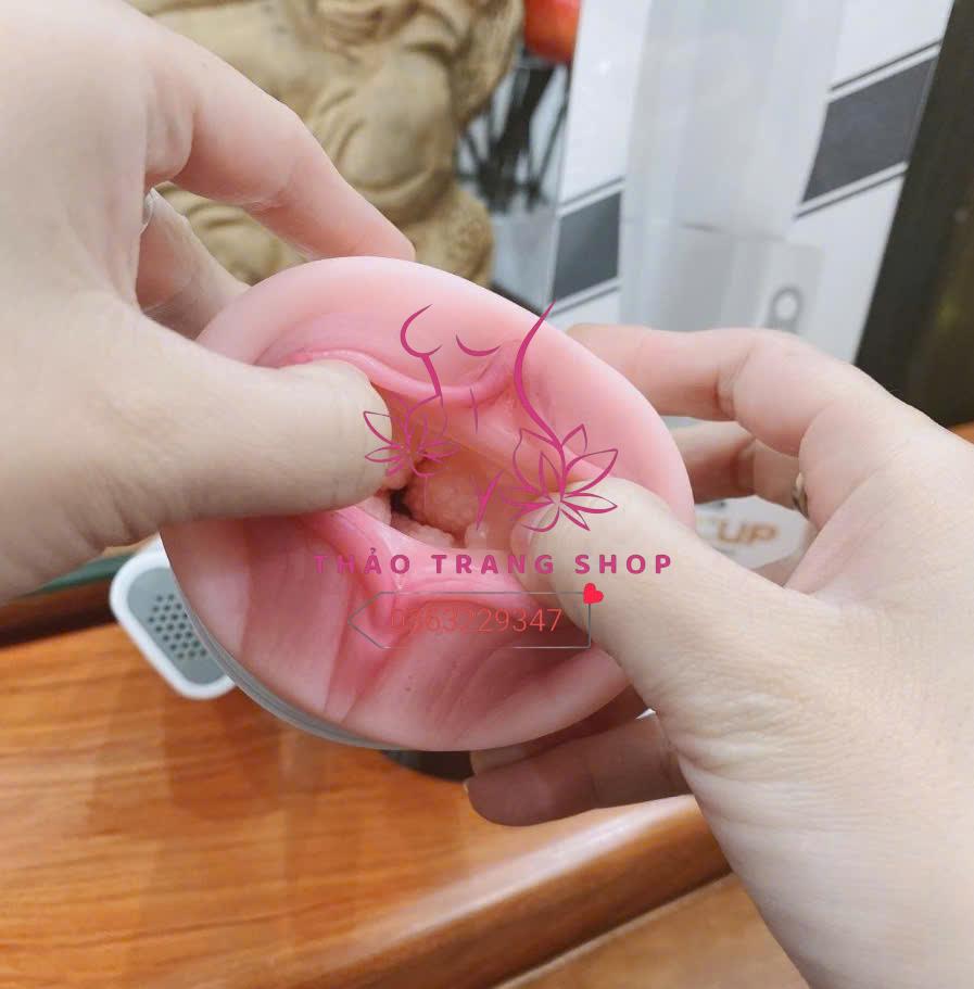 Âm đạo giả cầm tay rung co bóp bú mút tự động Swan Cup cao cấp - Ảnh 2