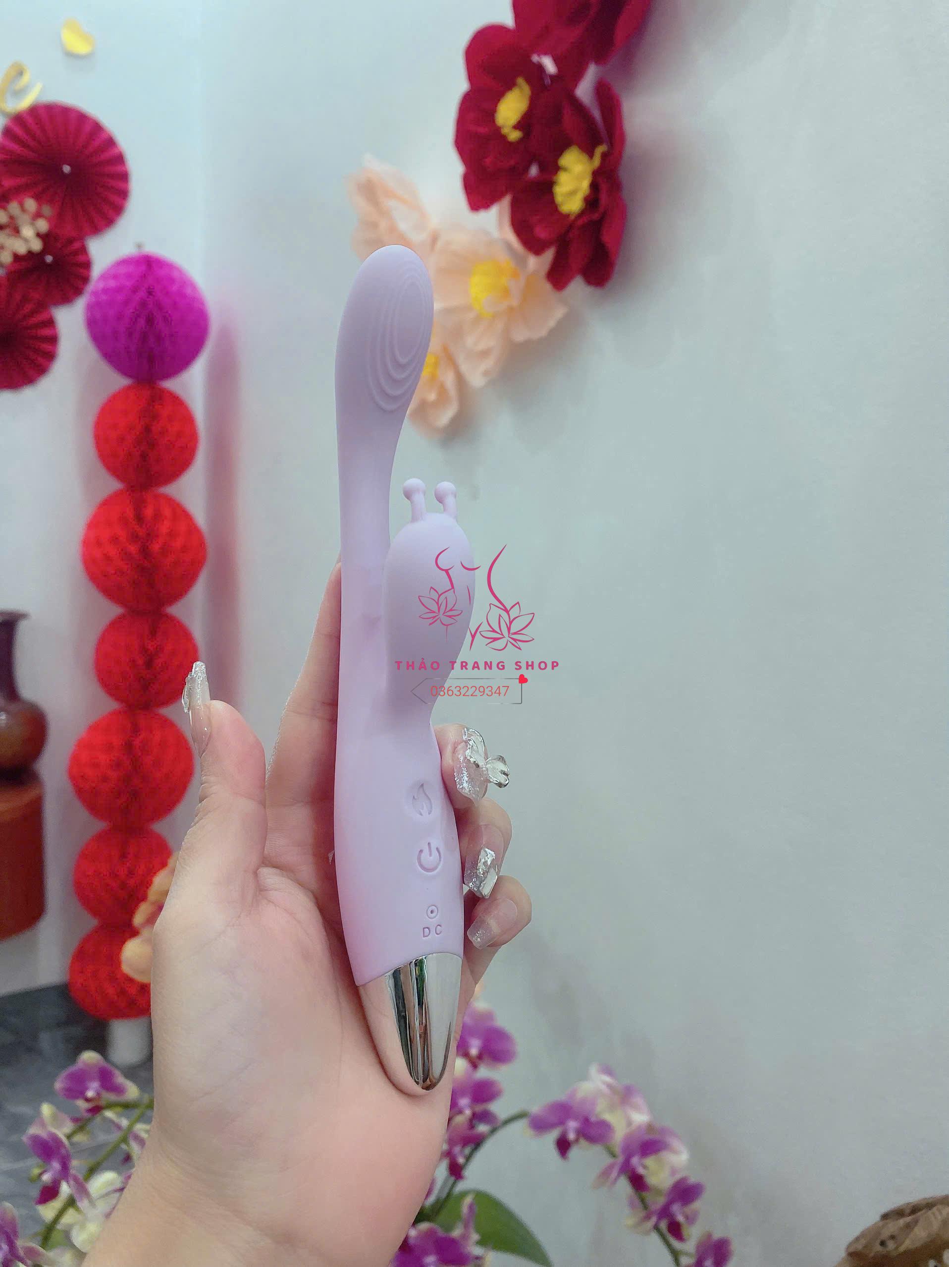 Que rung nhánh thỏ mini kích điểm G 10 chế độ rung