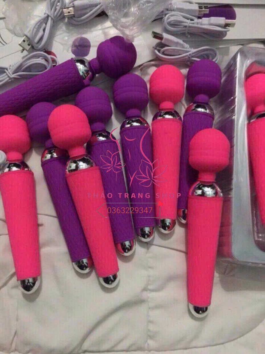 Chày rung massage tròn 360 độ 12 chế độ rung sạc điện - Ảnh 2