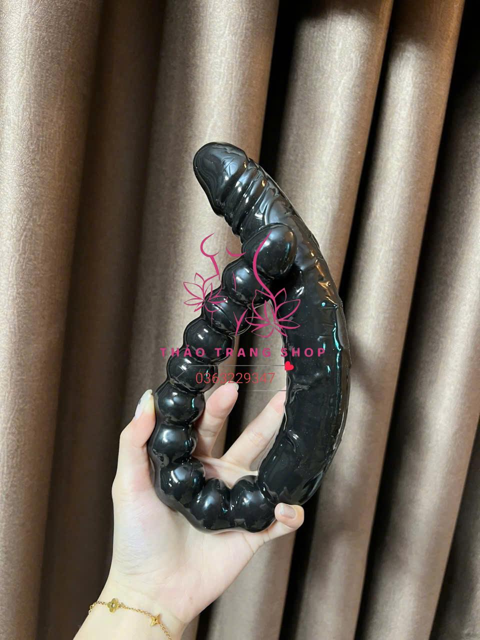 Dương vật giả hai đầu Jiuai chuỗi hạt