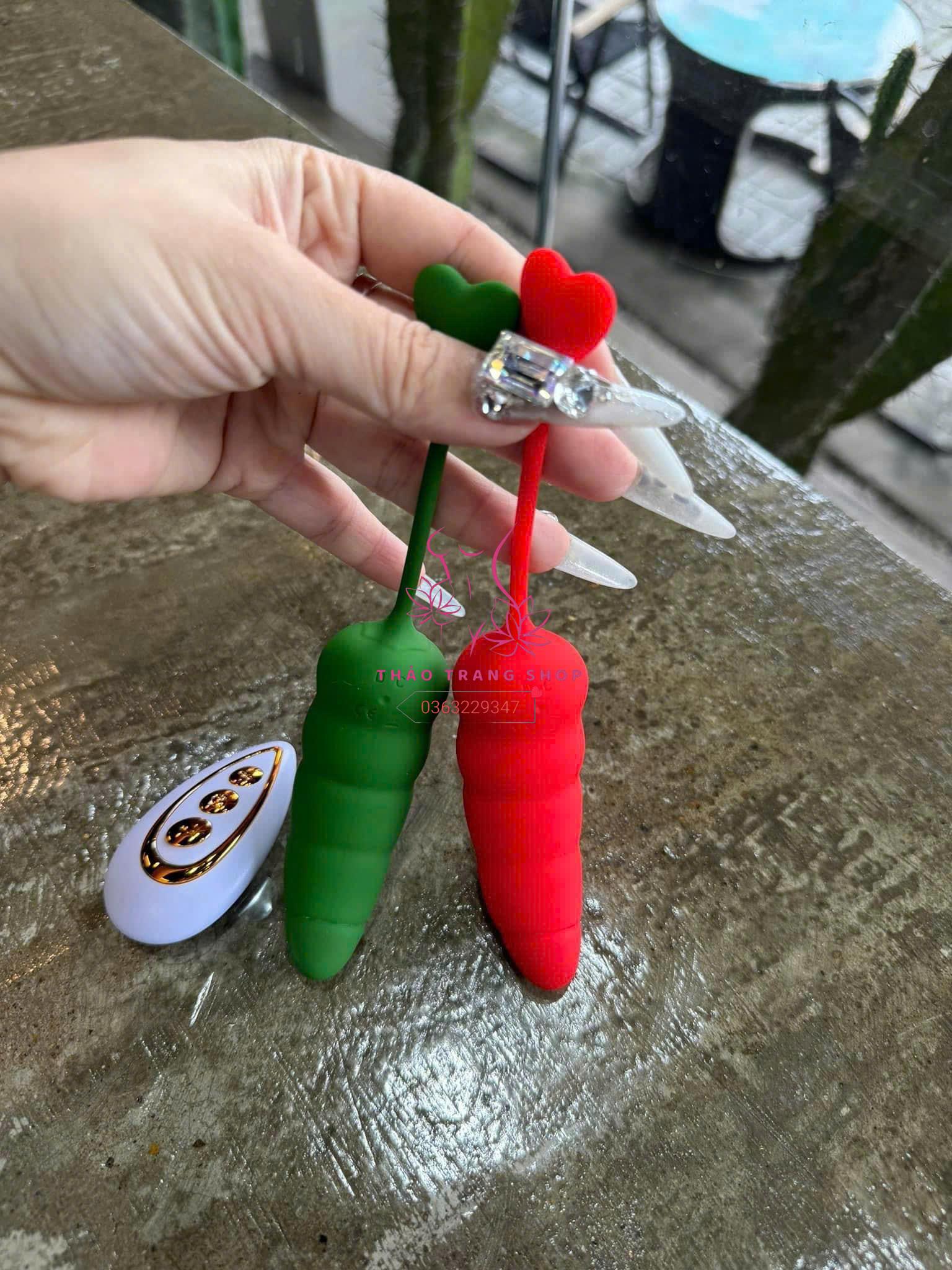 Sexytoy ngụy trang ớt rung xanh đỏ - Ảnh 2