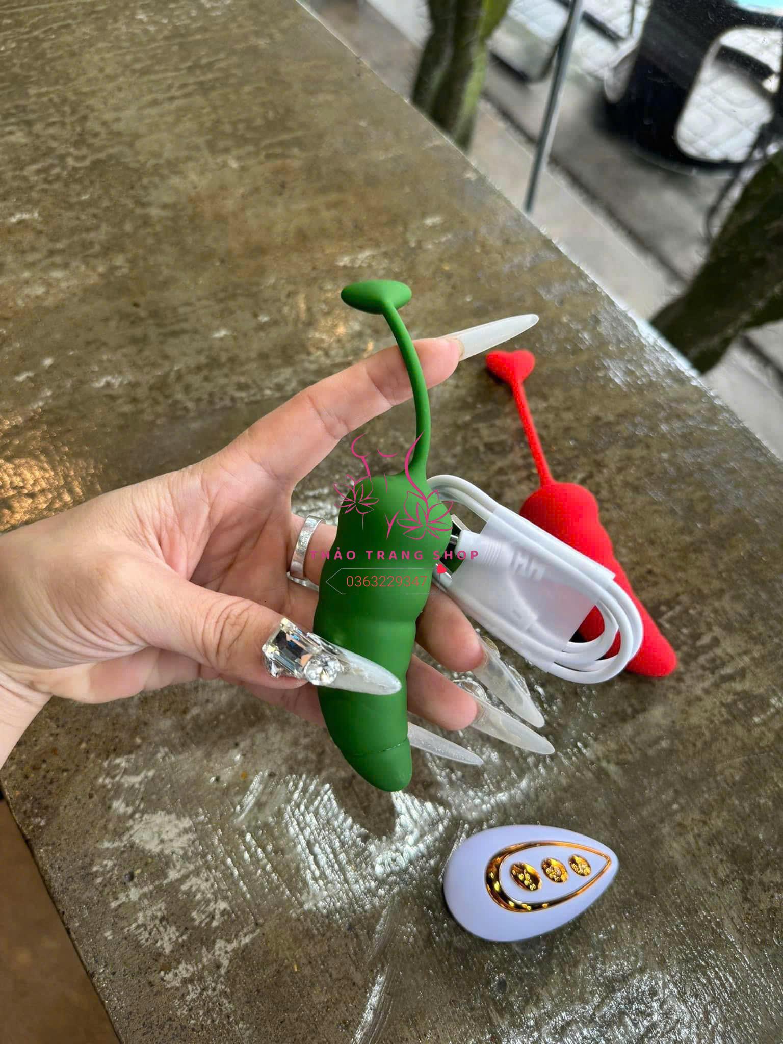 Sexytoy ngụy trang ớt rung xanh đỏ - Ảnh 3