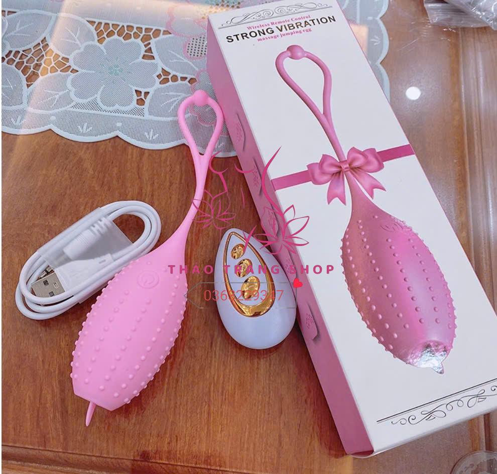 Trứng gai lưỡi massage có dây đeo chống trượt